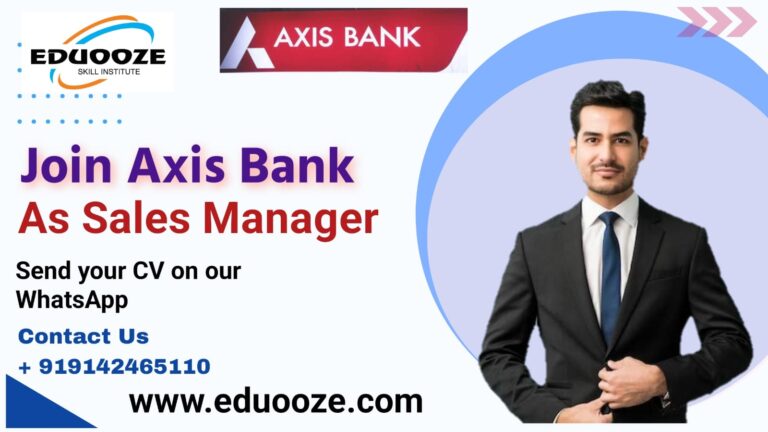 Join Axis Bank As A Sales Manager